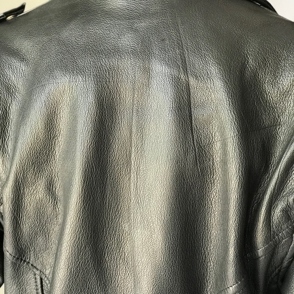 VTG Harley Davidson Cropped Leather Jacket - Picture 15 of 16